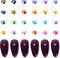 24 Colors Jelly Rhinestones Flatback Bulk, 4mm Colored Rhinestones for Crafts, Colorful Resin Crystal AB Rhinestones for Tumblers Face Makeup Nail Jewelry and Decoration Accessories (15000Pcs)